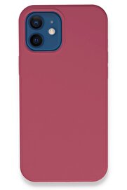 CepteToptan iPhone 12 Kılıf Lansman Legant Silikon - Fuşya - DROPX2532-4982