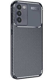 CepteToptan Vivo V30 Lite 4G Kılıf Auto Focus Karbon Kapak - Siyah - DROPX4828-4879
