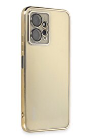 CepteToptan Xiaomi Redmi Note 12 4G Kılıf Lensli Silikon - Gold - DROPX3685-9735