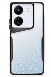 CepteToptan Xiaomi Redmi 13C Kılıf Boyi Silikon Kapak - Siyah - DROPX6559-2046