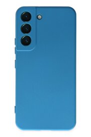 CepteToptan Samsung Galaxy S22 Plus Kılıf Nano içi Kadife Silikon - Mavi - DROPX8352-5215