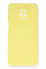 CepteToptan Xiaomi Redmi Note 9 Pro Kılıf Nano içi Kadife Silikon - Sarı - DROPX8527-1581