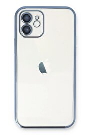 CepteToptan iPhone 11 Kılıf Lensli Silikon - Açık Mavi - DROPX9944-7677