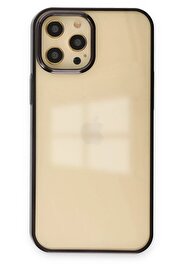CepteToptan iPhone 12 Pro Max Kılıf Element Silikon - Siyah - DROPX1161-4944