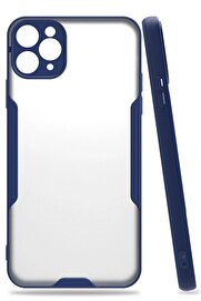 CepteToptan iPhone 11 Pro Kılıf Platin Silikon - Lacivert - DROPX1257-3935