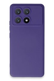 CepteToptan Xiaomi Poco X6 Pro Kılıf Nano içi Kadife Silikon - Mor - DROPX9706-1298