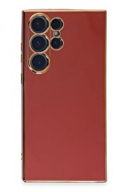 CepteToptan Samsung Galaxy S23 Ultra Kılıf Volet Silikon - Kırmızı - DROPX4152-4176