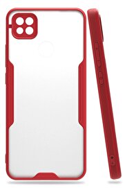 CepteToptan Xiaomi Redmi 9C Kılıf Platin Silikon - Kırmızı - DROPX3196-9112