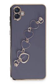 CepteToptan Samsung Galaxy A04E Kılıf Esila Silikon - Gri - DROPX4688-5975