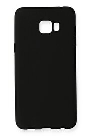 CepteToptan Samsung Galaxy C7 Pro Kılıf First Silikon - Siyah - DROPX3793-7893