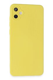 CepteToptan Samsung Galaxy A05 Kılıf Nano içi Kadife Silikon - Sarı - DROPX6137-8832