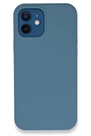 CepteToptan iPhone 12 Kılıf Lansman Legant Silikon - Açık Mavi - DROPX1239-4534