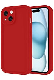 CepteToptan iPhone 14 Kılıf Viera Silikon - Kırmızı - DROPX4326-8710
