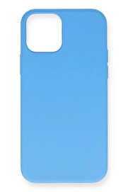 CepteToptan iPhone 12 Mini Kılıf Nano içi Kadife Silikon - Mavi - DROPX3241-7816