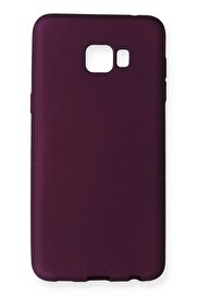 CepteToptan Samsung Galaxy C5 Pro Kılıf First Silikon - Mürdüm - DROPX3071-4164