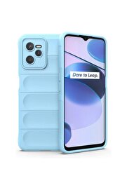 CepteToptan Realme C35 Kılıf Optimum Silikon - Sky Blue - DROPX4369-9956