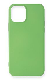 CepteToptan iPhone 12 Mini Kılıf First Silikon - Yeşil - DROPX6917-4758