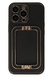 CepteToptan iPhone 13 Pro Max Kılıf Coco Elit Kapak - Siyah - DROPX4449-2479