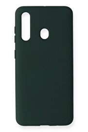 CepteToptan Samsung Galaxy M40 Kılıf Nano içi Kadife Silikon - Koyu Yeşil - DROPX8100-4527