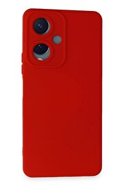 CepteToptan Vivo Y17S Kılıf Nano içi Kadife Silikon - Kırmızı - DROPX1566-7848