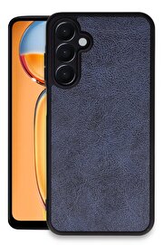 CepteToptan Samsung Galaxy A35 5G Kılıf Aras Deri Kapak - Lacivert - DROPX3093-5193