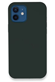 CepteToptan iPhone 12 Kılıf Lansman Legant Silikon - Koyu Yeşil - DROPX5708-9782