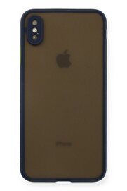 CepteToptan iPhone XS Max Kılıf Montreal Silikon Kapak - Lacivert - DROPX2276-2309