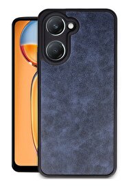 CepteToptan Vivo Y18 Kılıf Aras Deri Kapak - Lacivert - DROPX9251-7826