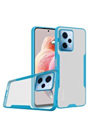 CepteToptan Xiaomi Redmi Note 12 5G Kılıf Platin Silikon - Mavi - DROPX2876-2977