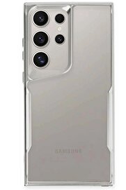CepteToptan Samsung Galaxy S24 Ultra Kılıf Boyi Silikon Kapak - Gümüş - DROPX2726-1715