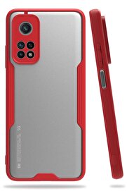 CepteToptan Xiaomi Mi 10T Pro Kılıf Platin Silikon - Kırmızı - DROPX9543-8919