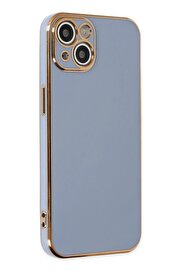 CepteToptan iPhone 14 Kılıf Volet Silikon - Mavi - DROPX8373-4487