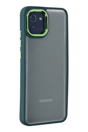 CepteToptan Samsung Galaxy A03 Kılıf Dora Kapak - Haki Yeşil - DROPX1962-4520