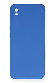 CepteToptan Xiaomi Redmi 9A Kılıf Nano içi Kadife Silikon - Mavi - DROPX8417-5149