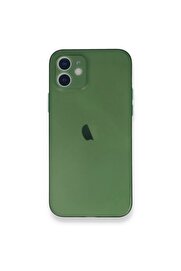 CepteToptan iPhone 12 Mini Kılıf PP Ultra İnce Kapak - Yeşil - DROPX2012-2595