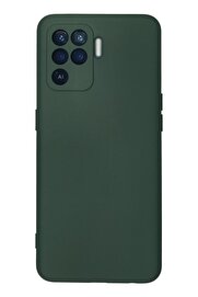 CepteToptan Oppo Reno 5 Lite Kılıf Nano içi Kadife Silikon - Koyu Yeşil - DROPX4025-1884