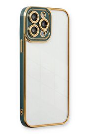CepteToptan iPhone 14 Pro Kılıf Liva Lens Silikon - Yeşil - DROPX8190-1284