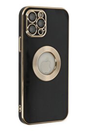 CepteToptan iPhone 12 Pro Max Kılıf Store Silikon - Siyah - DROPX7413-8709