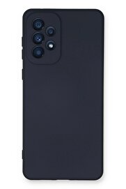 CepteToptan Samsung Galaxy A73 5G Kılıf Nano içi Kadife Silikon - Lacivert - DROPX8189-7014