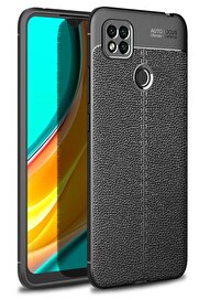 CepteToptan Xiaomi Redmi 9C Kılıf Auto Focus Kapak - Siyah - DROPX8541-5260