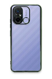 CepteToptan Xiaomi Redmi 12C Kılıf Lensli Silikon - Yeşil - DROPX1638-9369
