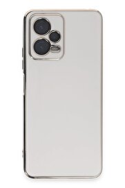 CepteToptan Xiaomi Redmi Note 12 Pro 5G Kılıf Volet Silikon - Beyaz - DROPX4128-2038