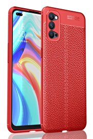 CepteToptan Oppo Reno 4 Kılıf Auto Focus Kapak - Kırmızı - DROPX9516-2557
