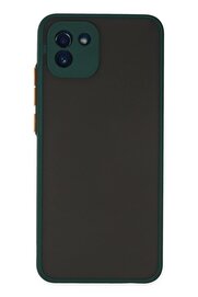 CepteToptan Samsung Galaxy A03 Kılıf Montreal Silikon Kapak - Yeşil - DROPX9923-3798