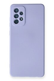 CepteToptan Samsung Galaxy A72 Kılıf Nano içi Kadife Silikon - Lila - DROPX5662-9004