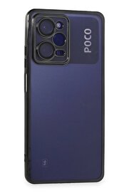 CepteToptan Xiaomi Poco X5 Pro 5G Kılıf Lensli Silikon - Siyah - DROPX1446-4977