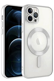 CepteToptan iPhone 14 Pro Max Kılıf Kross Magneticsafe Kapak - Gümüş - DROPX9927-6341
