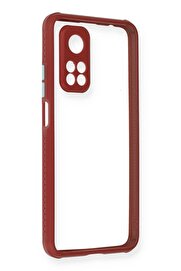 CepteToptan Xiaomi Mi 10T Pro Kılıf Miami Şeffaf Silikon - Fuşya - DROPX1764-3541
