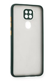 CepteToptan Xiaomi Redmi Note 9 Kılıf Montreal Silikon Kapak - Yeşil - DROPX7555-6543