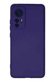 CepteToptan Xiaomi Mi 12 Kılıf Nano içi Kadife Silikon - Mor - DROPX8386-6238
